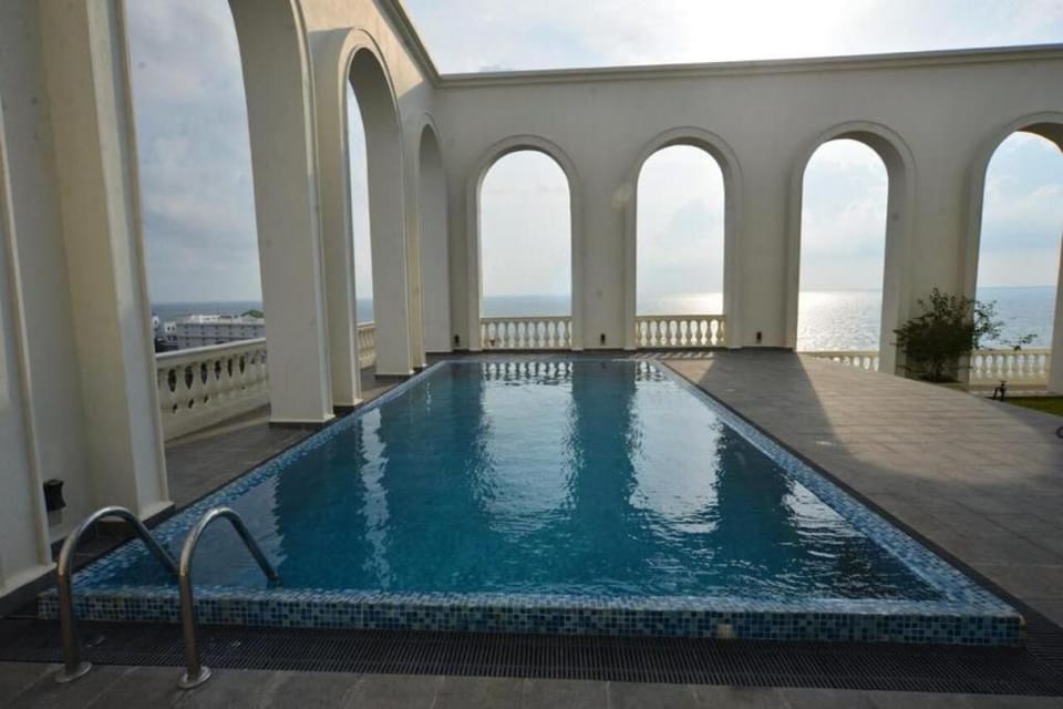 Swimming pool, Swimming pool, Sunset