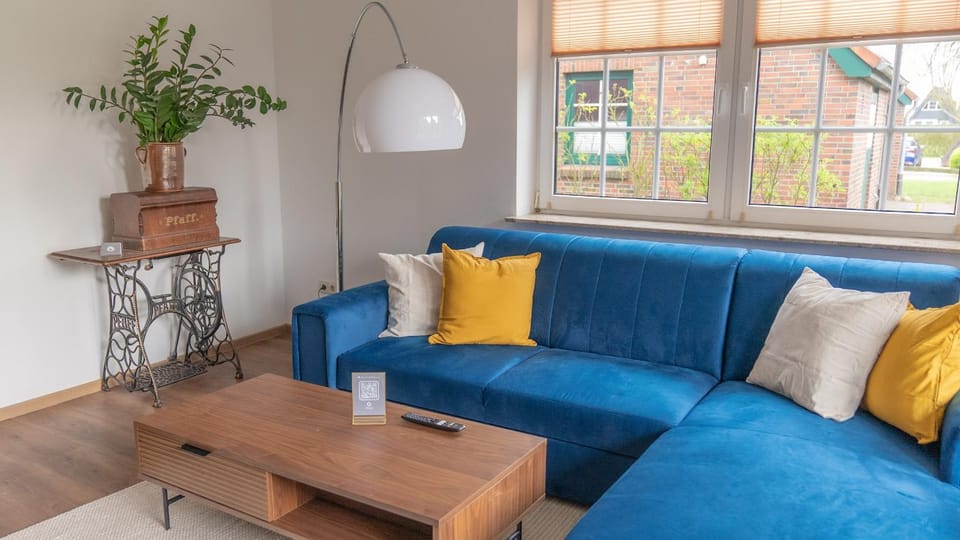 Living room, Seating area, Garden view