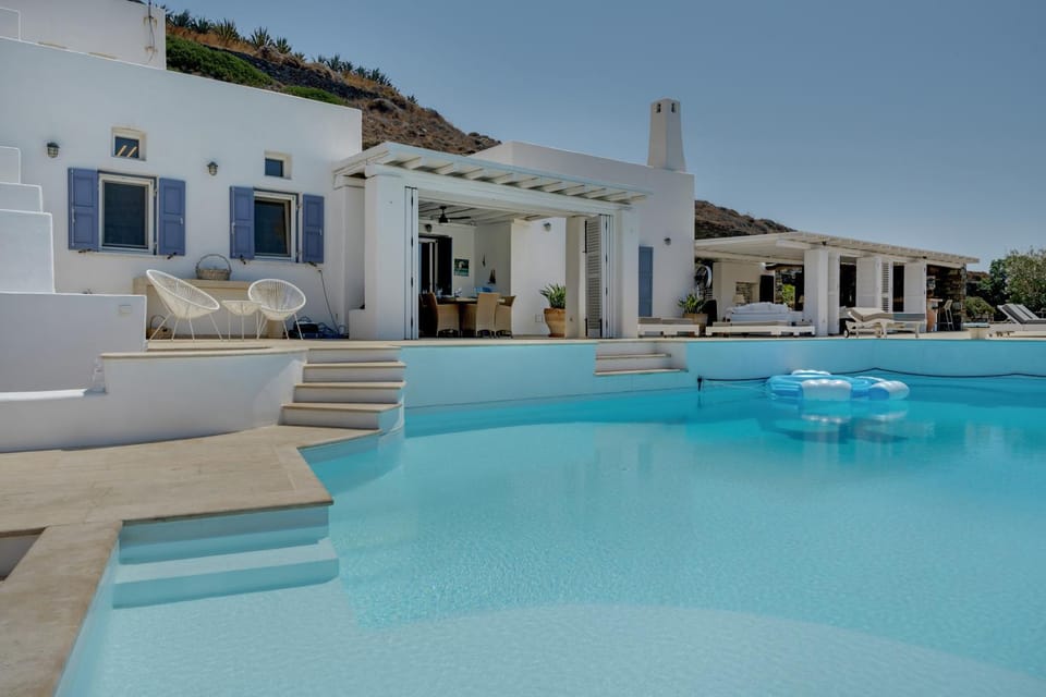 Property building, Living room, Swimming pool