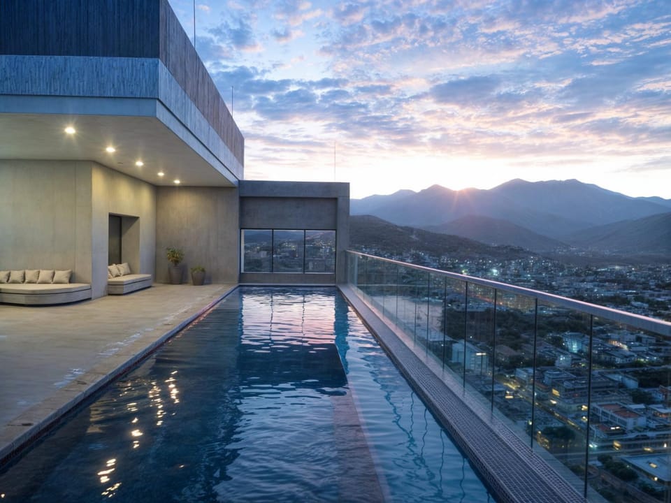 Off site, City view, Swimming pool, Sunrise
