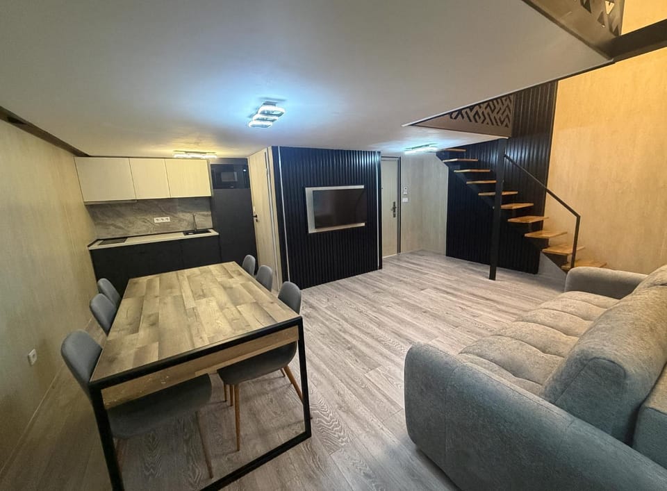 Kitchen or kitchenette, Living room, Photo of the whole room