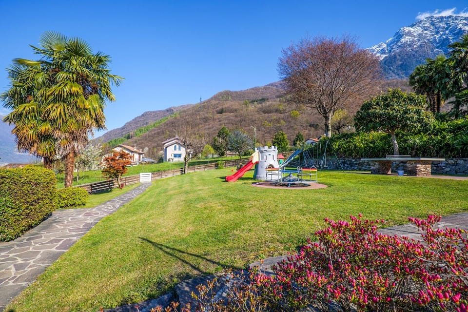 Children play ground, Garden, Mountain view