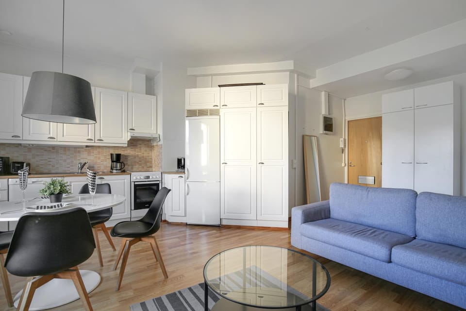 Kitchen or kitchenette, Living room, Seating area, Dining area, oven, stove