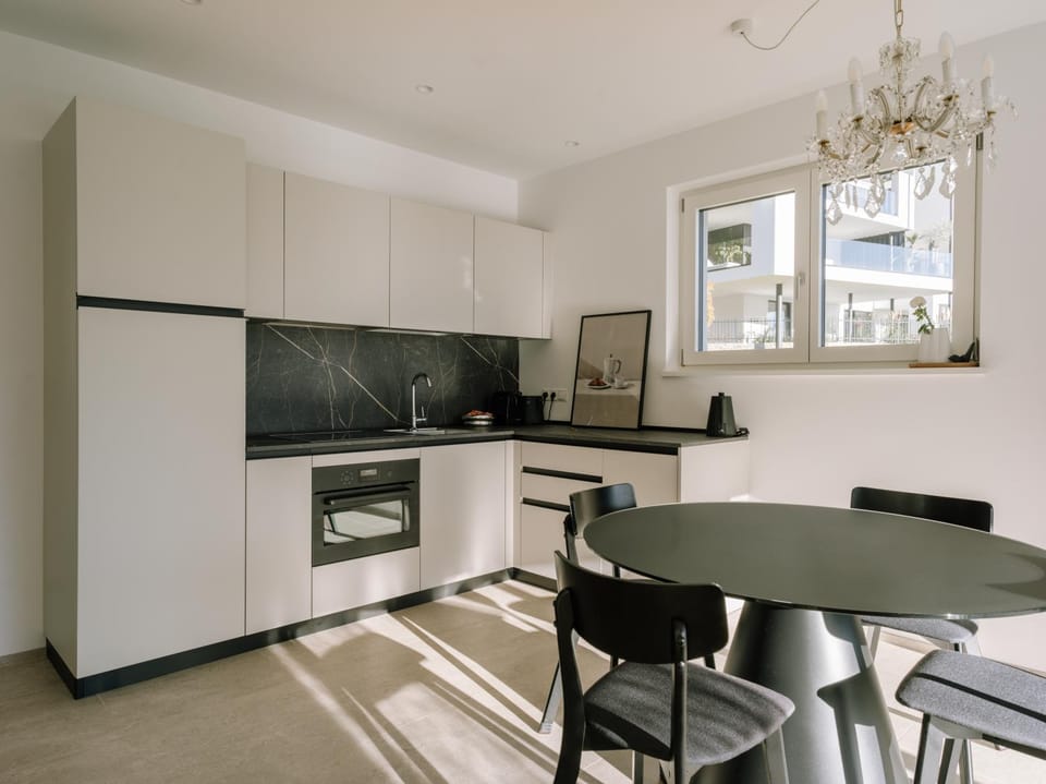 Living room, Dining area, dishwasher, microwave, kitchen