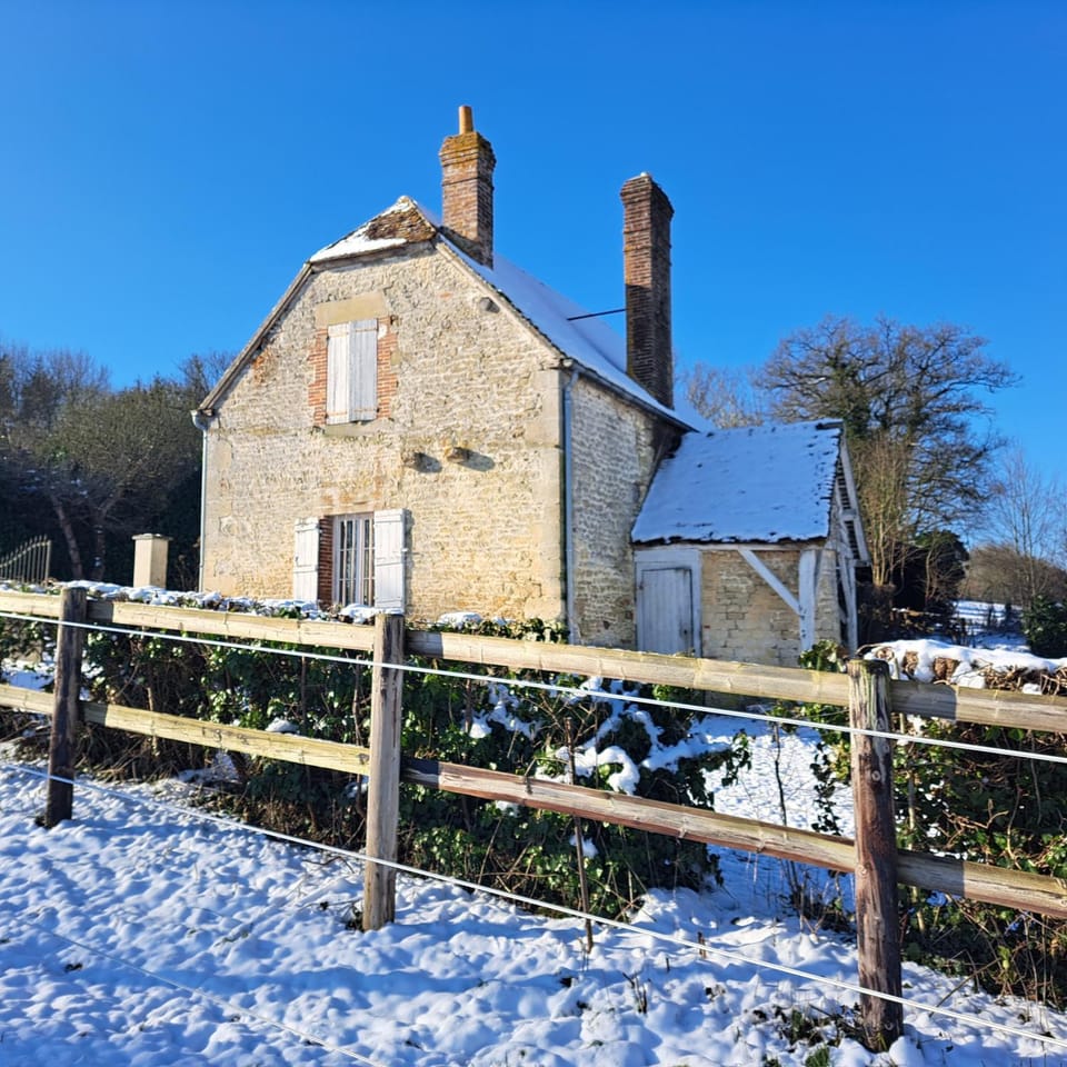 Property building, Natural landscape, Winter