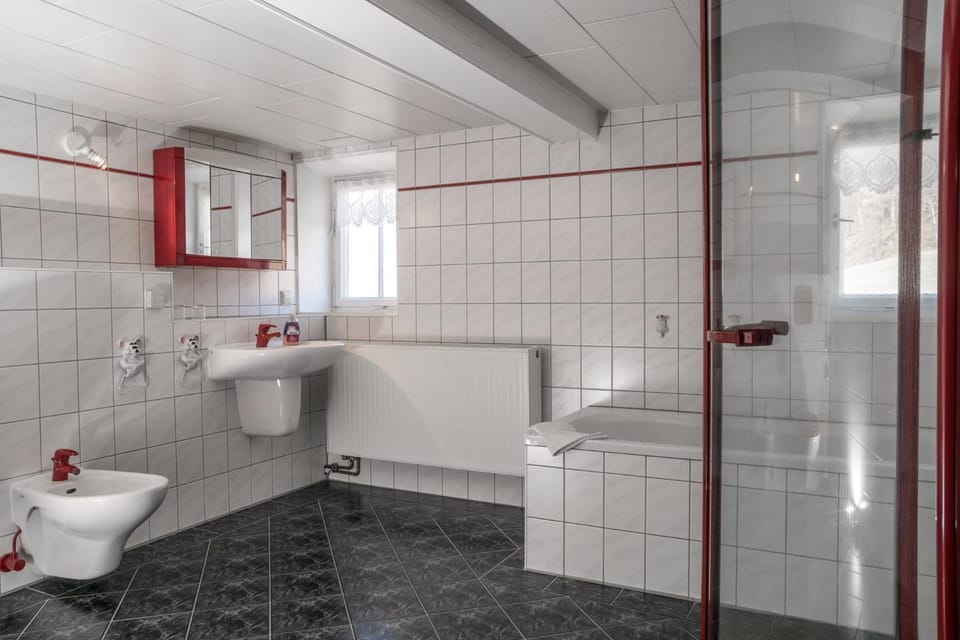 Bathroom, Living room