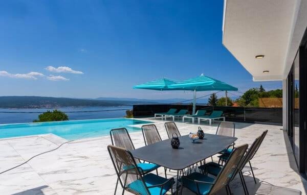 Patio, Day, View (from property/room), Balcony/Terrace, Pool view, Sea view, Swimming pool, sunbed
