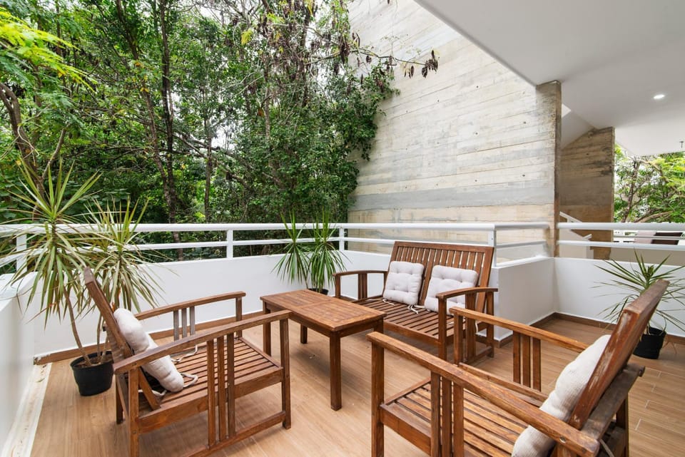 Day, View (from property/room), Balcony/Terrace, Seating area, Dining area, Garden view, furniture