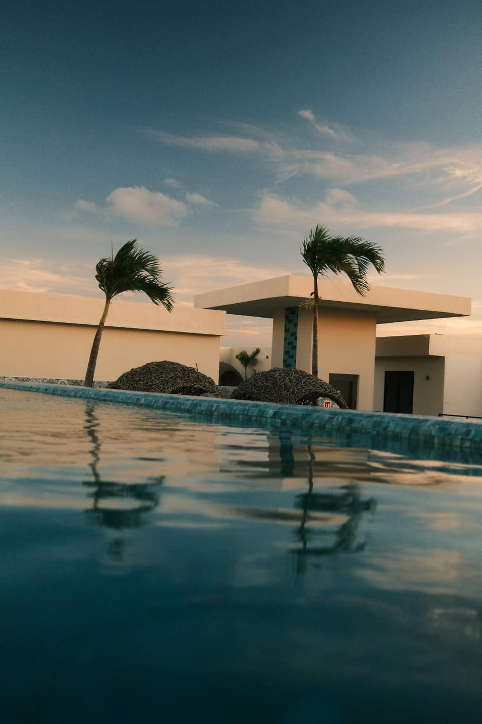 Pool view, sunbed