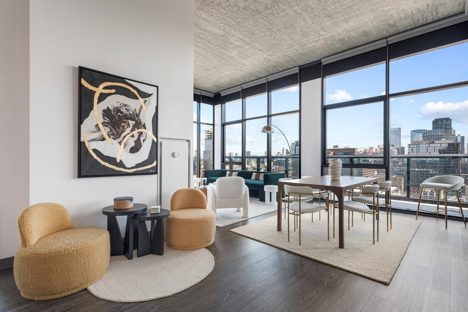 Living room, Seating area, Dining area