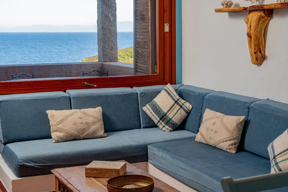 Living room, Seating area, Sea view