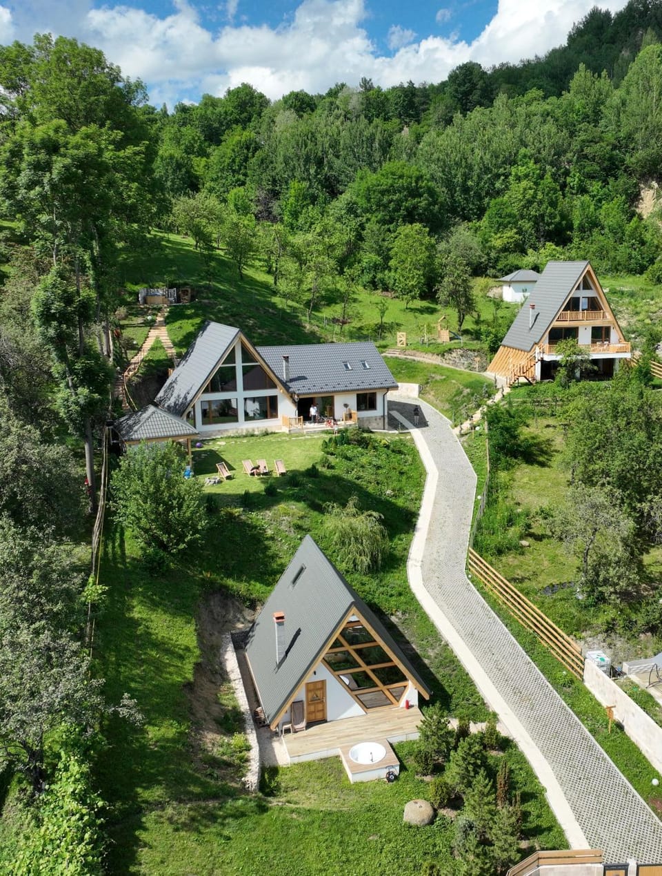 Property building, Natural landscape, Mountain view