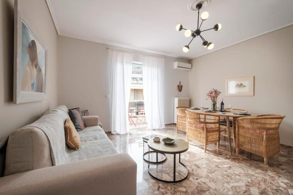 Living room, Seating area, Dining area, air conditioner