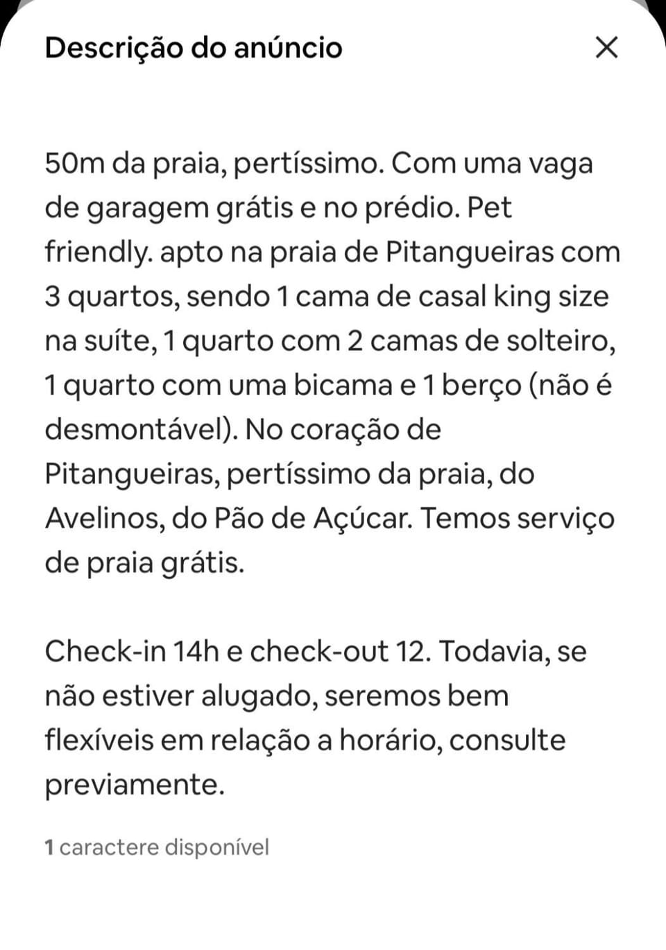50 m do mar, 3 dorm, sacada com vista mar, pitangueiras, vaga de garagem, Pet friendly, berço Apartment in State of São Paulo