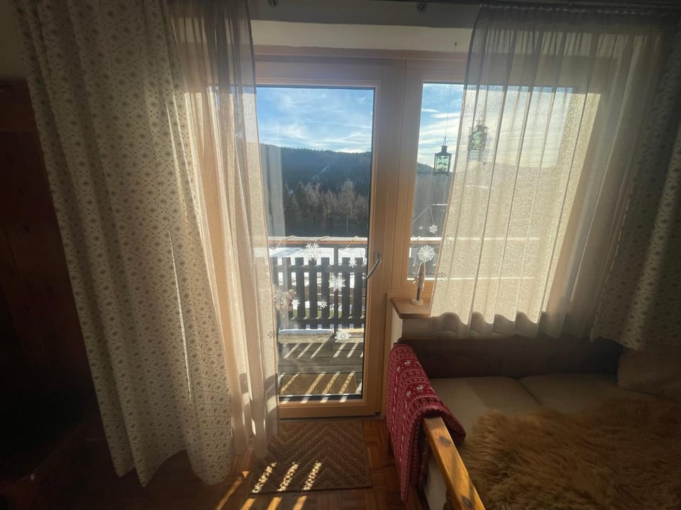 Winter, View (from property/room), Living room, Mountain view