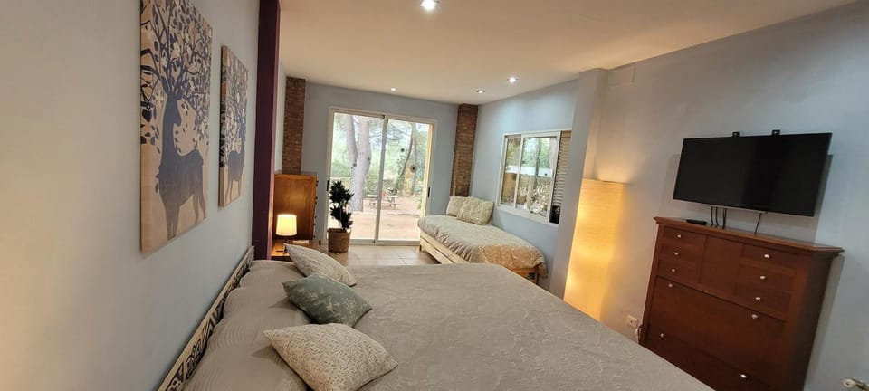 Bed, TV and multimedia, Photo of the whole room, Bedroom