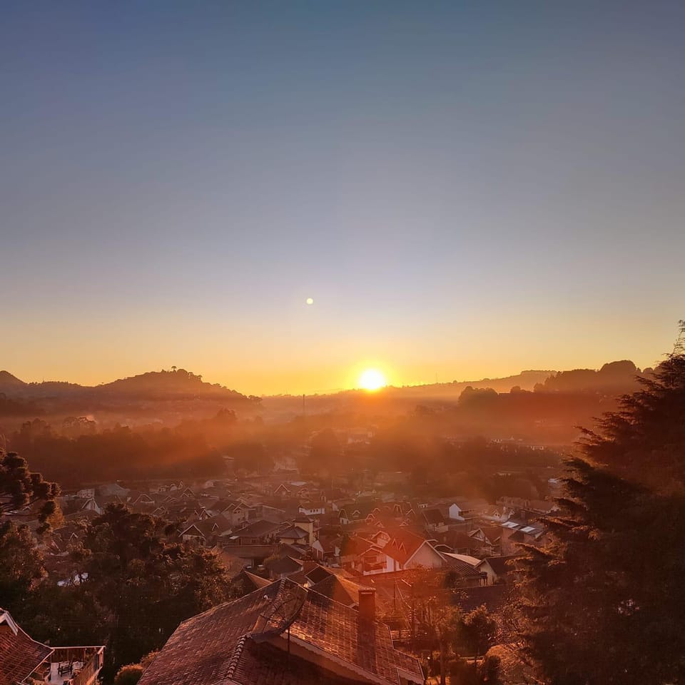 Mountain view, Sunset