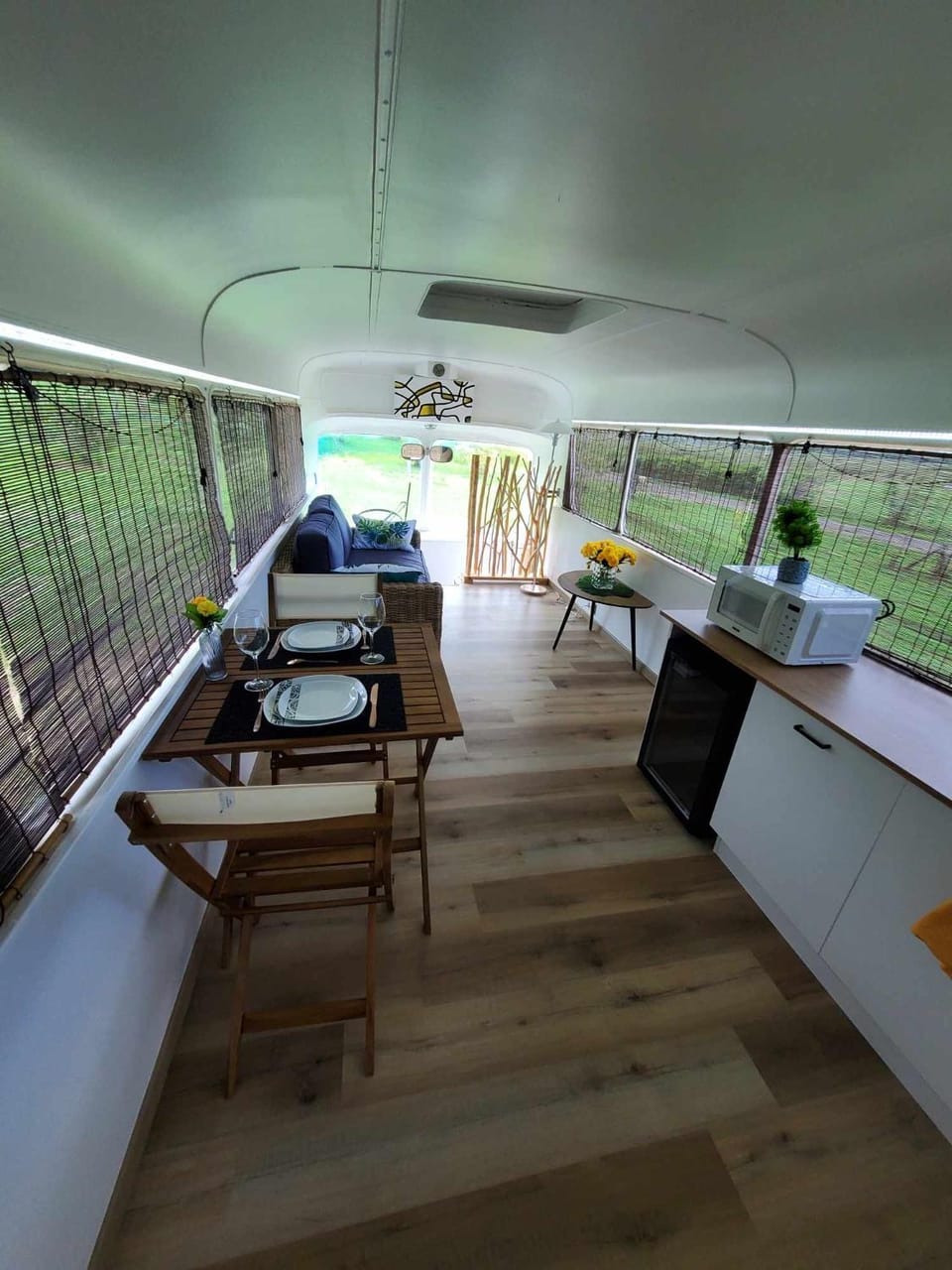 Living room, Seating area, Dining area, Garden view