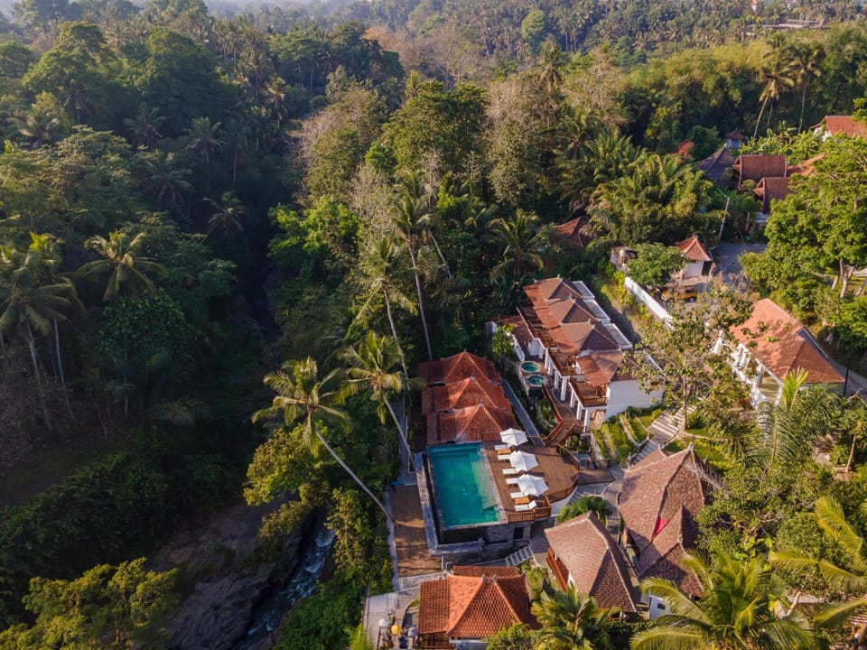 Bird's eye view, Pool view