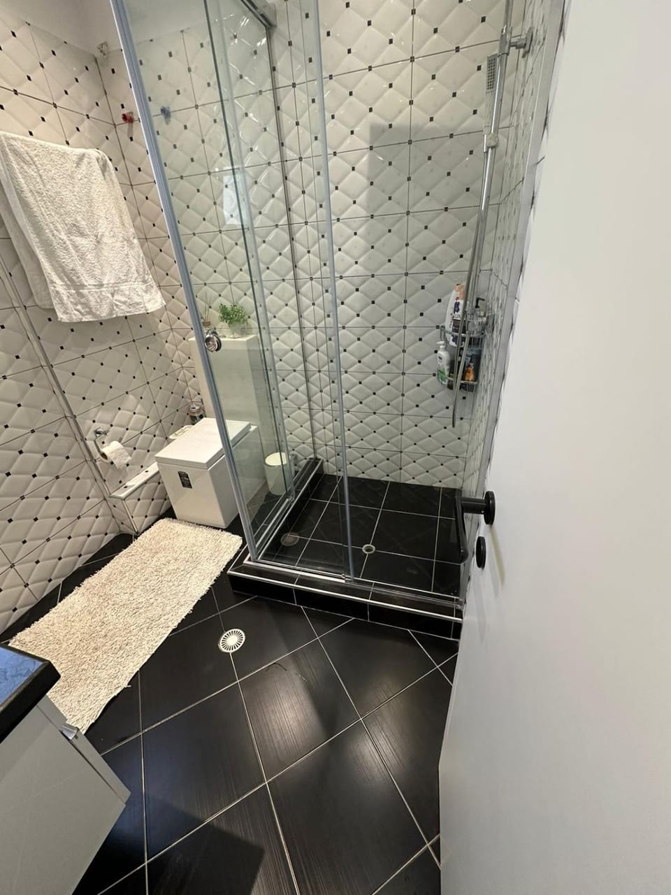 Shower, Toilet, Bathroom, towels