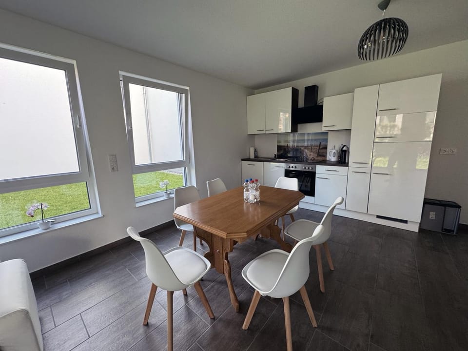 Kitchen or kitchenette, Dining area, dishwasher, oven, stove