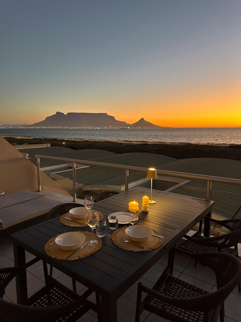 Patio, Balcony/Terrace, Beach, Sea view, Sea view, Sunset