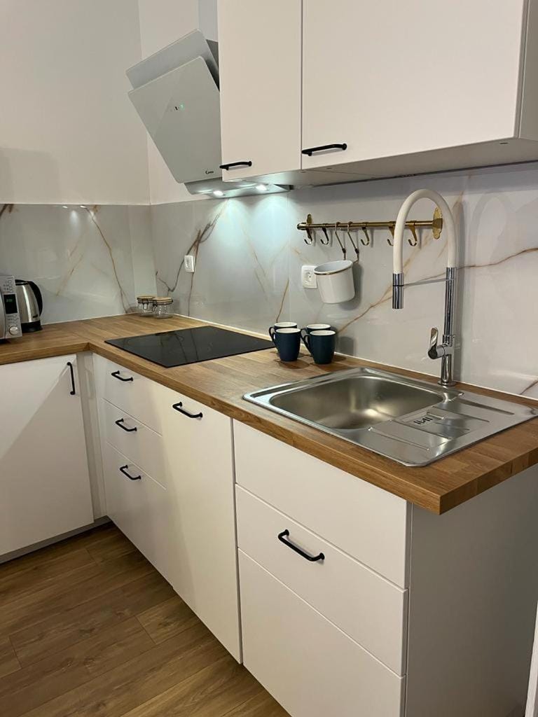 Kitchen or kitchenette, dishwasher