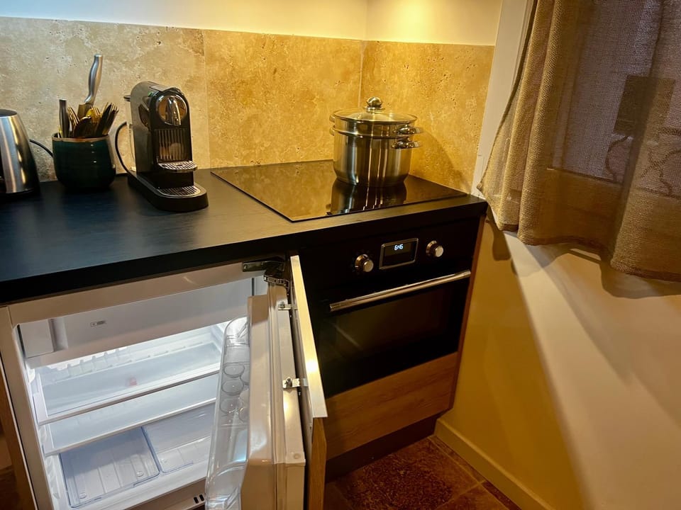 Coffee/tea facilities, Kitchen or kitchenette, minibar, stove, toaster