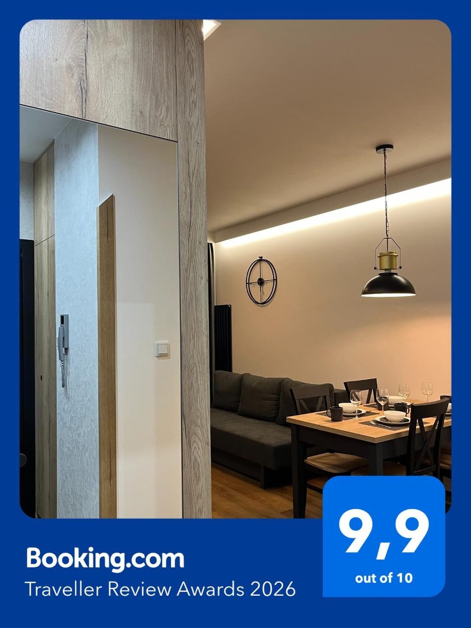 Kitchen or kitchenette, Living room, Certificate/Award