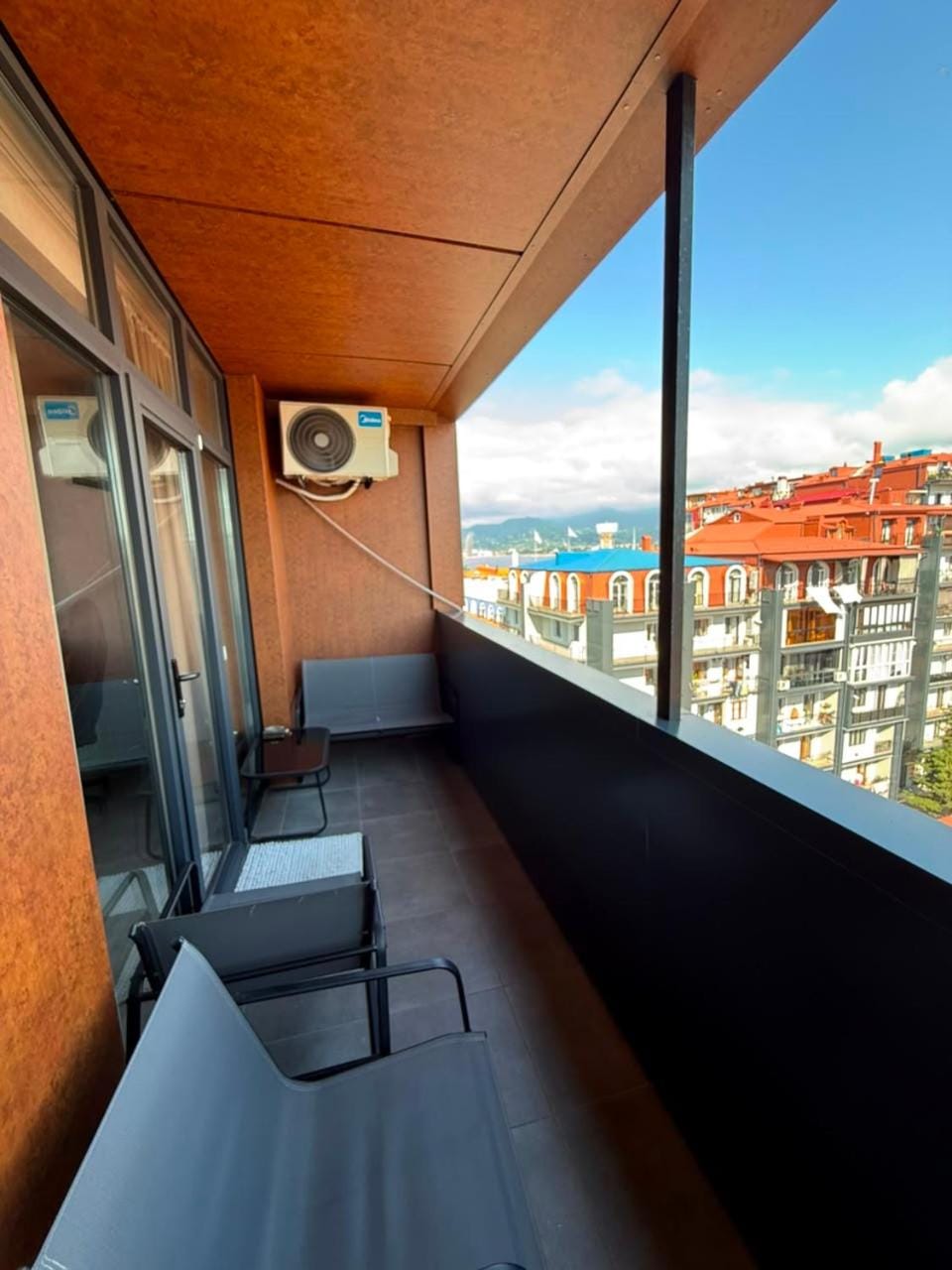 View (from property/room), Balcony/Terrace, Seating area