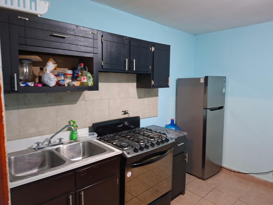 Kitchen or kitchenette, dishwasher, oven