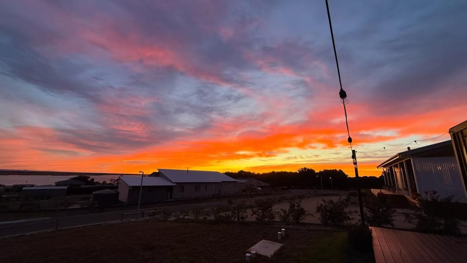 Property building, Sunset