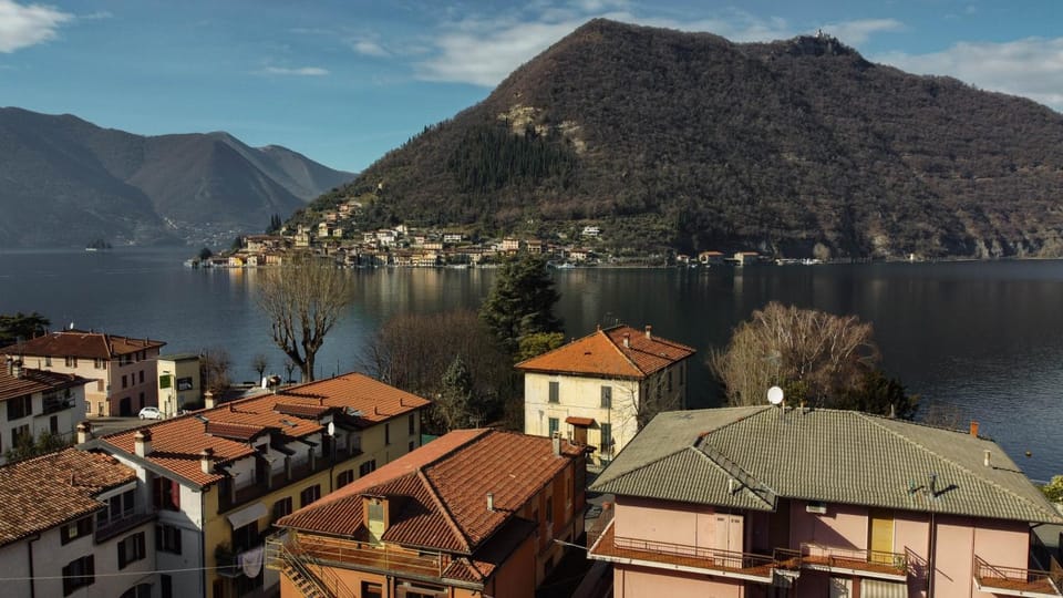 Property building, Nearby landmark, Natural landscape, Lake view, Mountain view