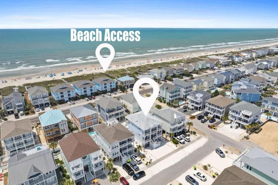 Blue Heaven amazing custom home with private heated pool close to beach House in Ocean Isle Beach