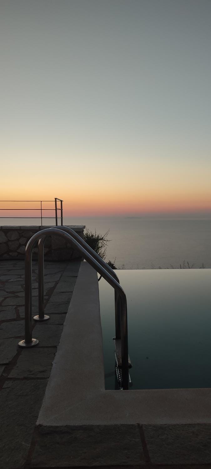 Sea view, Swimming pool, Sunset