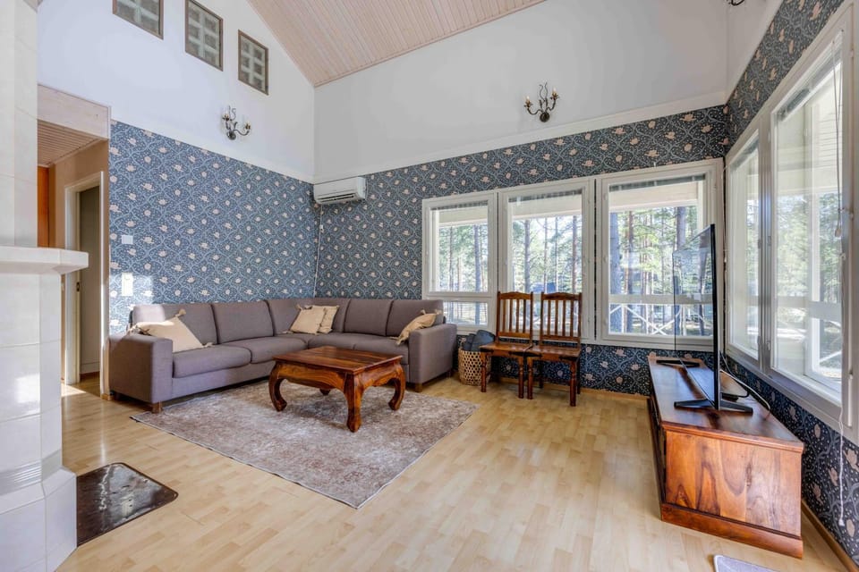 Living room, fireplace