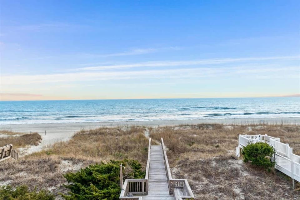 Pelican Watch Brunswick Vacation Rentals Ocean front with heated pool House in Holden Beach