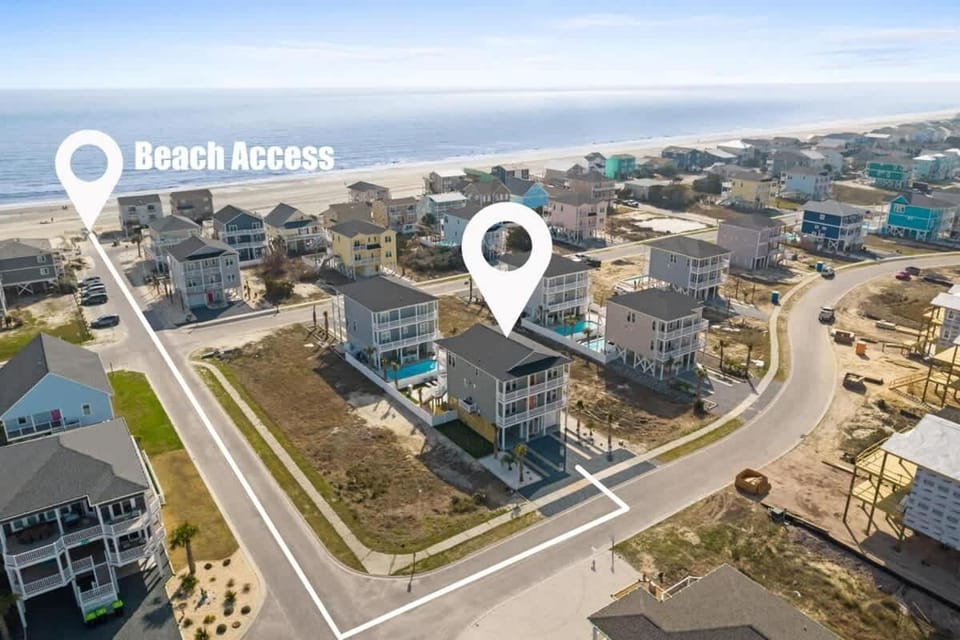 Sweet Tooth Heated Pool Putting Green Ocean Views Elevator House in Ocean Isle Beach
