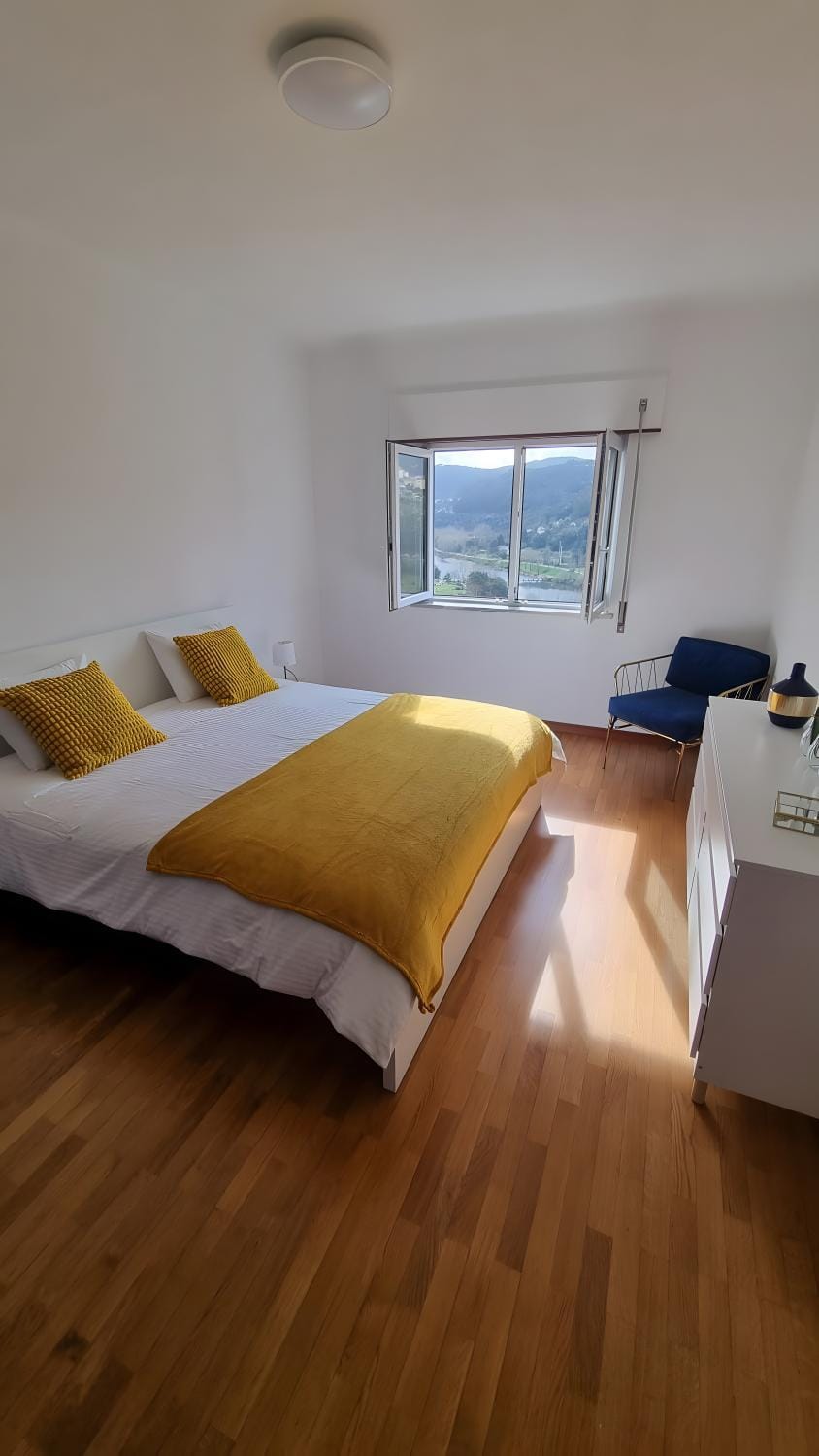Property building, Living room, Bedroom
