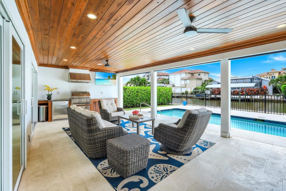 Patio, Seating area, Swimming pool