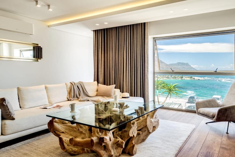 Living room, Seating area, Mountain view, Sea view