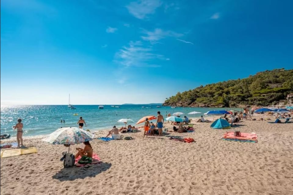 L'Anse de Pramousquier T2 Vue Mer ! Bord de plage Apartment in Le Lavandou