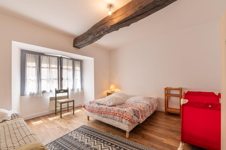 Property building, Living room, Bedroom