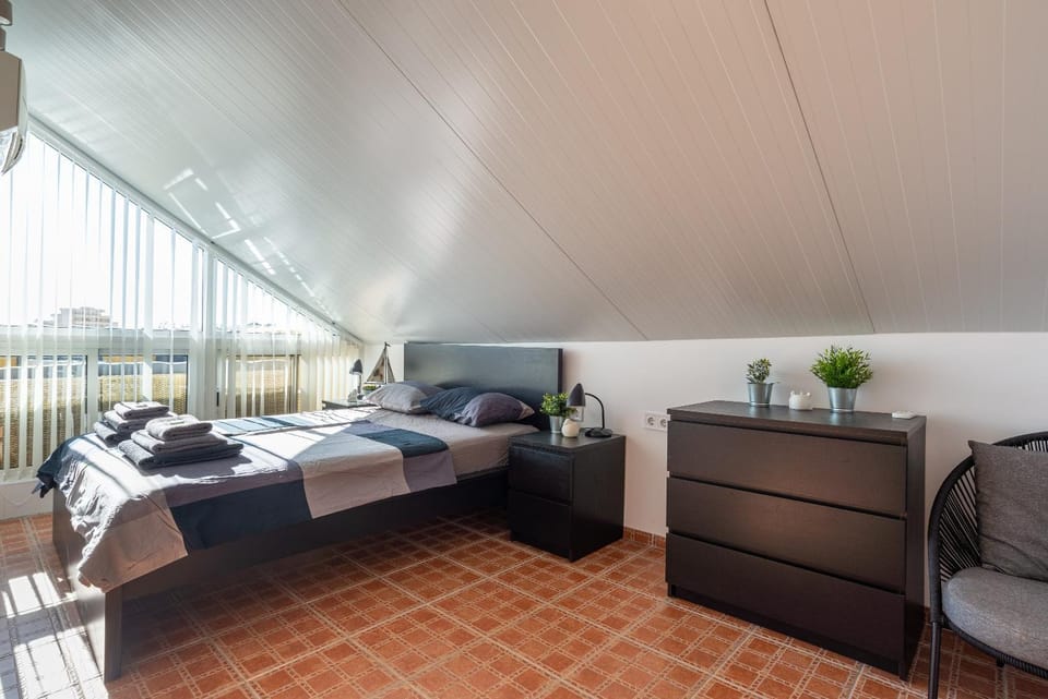 Property building, Living room, Bedroom