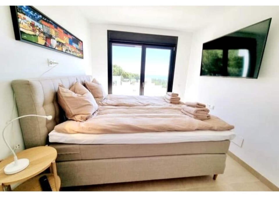 Property building, Living room, Bedroom