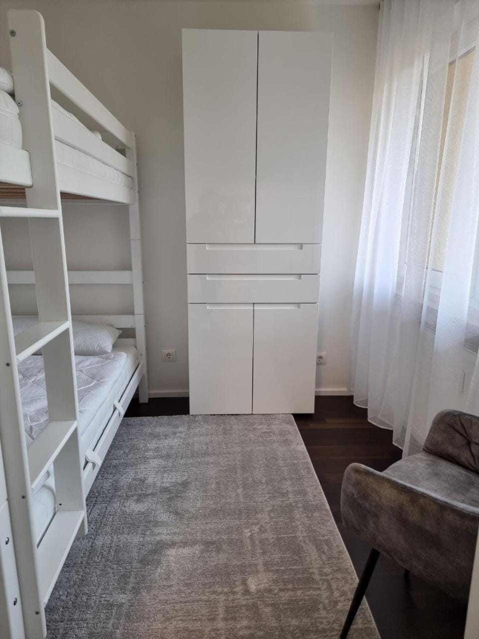 Bed, Bedroom, bunk bed, wardrobe