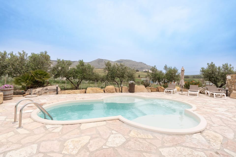 Property building, Living room, Swimming pool