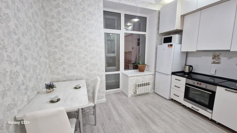 Dining area, minibar, stove