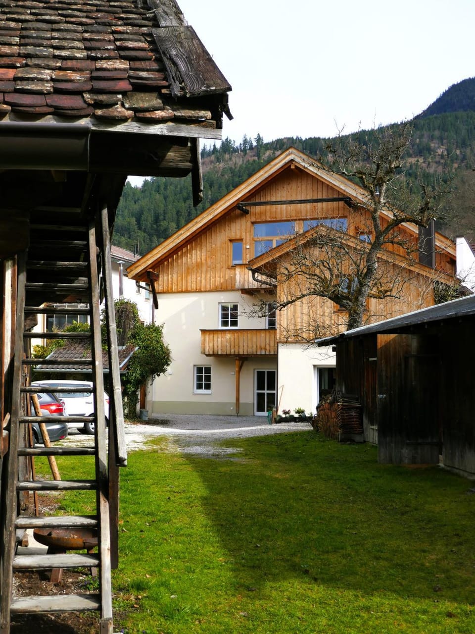 Property building, Spring, Garden, Garden view