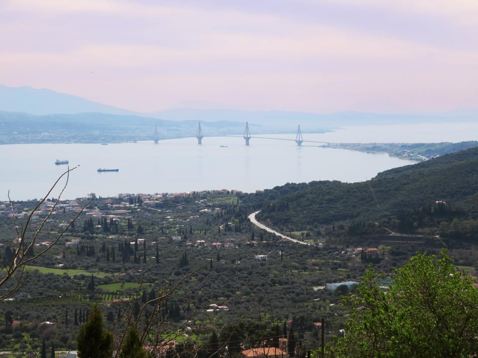 Nearby landmark, Natural landscape, Bird's eye view, Mountain view